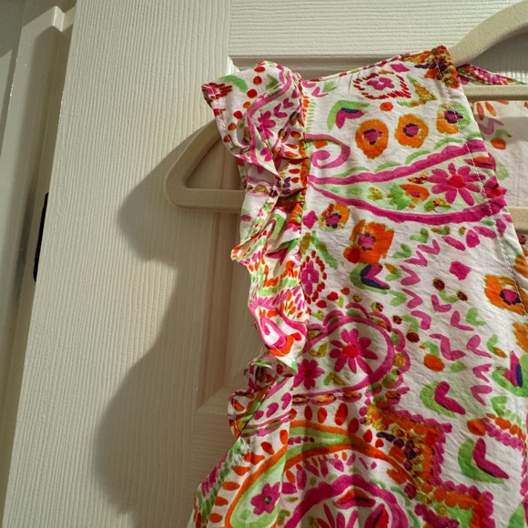 Colorful Paisley Ruffle Dress - Picture 4 of 8